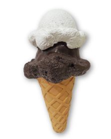 7.5 Inch Premium Stuffed  Latex Double Scoop Ice Cream Cone