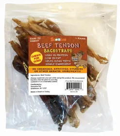 Beef Tendon / Back Strap 8 Ounce in Zip Lock Bag
