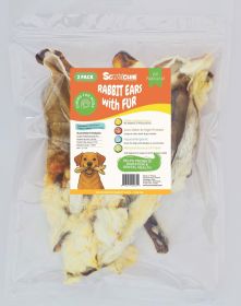 10 Pack Rabbit Ears with Fur - Peggable Ziplock with sticker