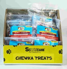 Chewka Dog Treats - Ribeye Flavor 13.5 oz Large PDQ of 12