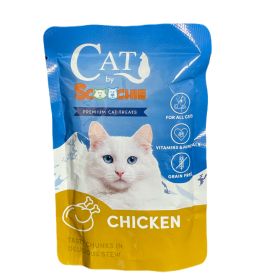 Cat by Scoochie Cat Food 3.5 Ounce Pouch - Chicken - 12 Pack