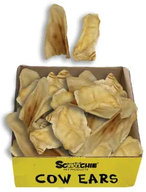 Natural Cow Ear Bulk Large PDQ of 50