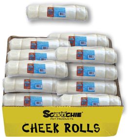 Jumbo Thick 10 Inch  Cheek Roll Shrink With Sticker and UPC Large PDQ of 20