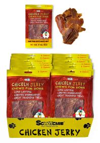 8 Ounce Chicken Jerky in Peggable Bag Large PDQ of 24