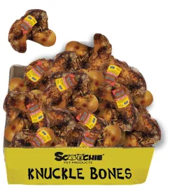 Meaty Natural Knuckle Bone with Sticker Large PDQ of 16