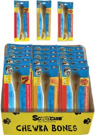 Assorted Flavors Large Chewka Bone 7.7 oz 12x9x11 PDQ of 15