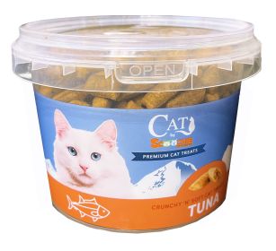 Cat by Scoochie Tuna Filled Cat Treats 8.8 Ounce Tub