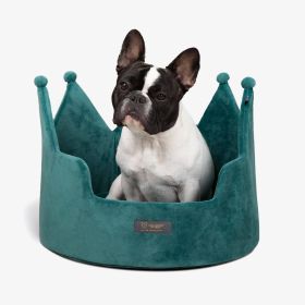 Crown Dog & Cat Fun Bed Cloud Prive Collection - Royal Green