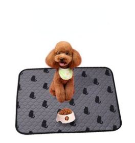 Washable Dog Pee Pads with Free Grooming Gloves - S:60X45CM
