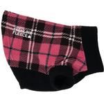 Highline Fleece Dog Coat - Pink and Black Plaid