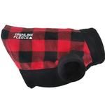 Highline Fleece Dog Coat - Red and Black Plaid
