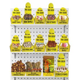 Hard Chewers Dog Chews Planogram - 4 Foot - 3 Shelf