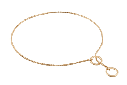 Alvalley Slip Snake Show Chain Collar (size: 12 in x 1.8mm)