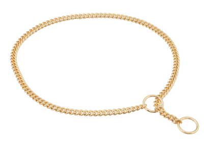Alvalley Slip Curve Show Chain Collar (size: 14 in x 1.6 mm)