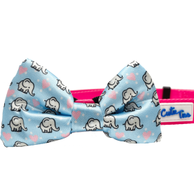 Cutie Ties Dog Bow Tie (Color: Elephant, size: One Size)