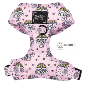 Adjustable Harness (Color: Sassy AF, size: XXsmall)