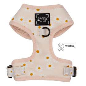 Adjustable Harness (Color: Dainty Daisy, size: XXsmall)