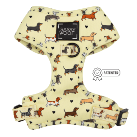 Adjustable Harness (Color: Doxie Delight, size: XXsmall)