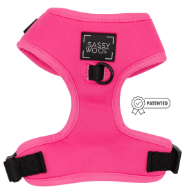 Adjustable Harness (Color: Neon Pink, size: XXsmall)