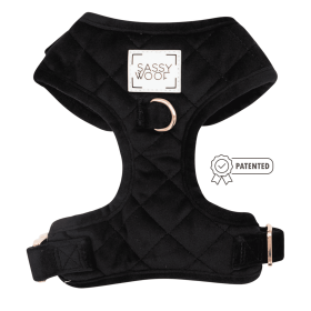 Adjustable Harness (Color: I Do, Too (Black), size: XXsmall)