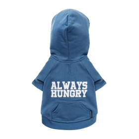 The Everyday Hoodie - ALWAYS HUNGRY (Color: Blueberry Blue, size: XX Large)