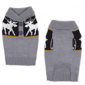 CC Shawl Collar Sweater (Color: gray, size: medium)