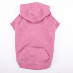 Casual Canine Basic Hoodie (Color: Pink, size: medium)