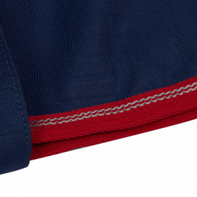 Halo Bonum Dog Jacket with Collar (Color: Navy Peony, size: S)
