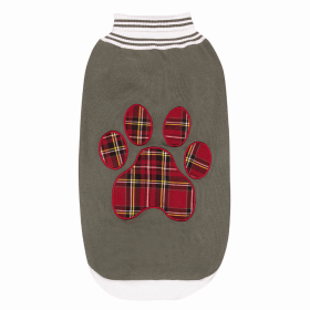 Halo Duck Green Plaid Paw Sweater (Color: Duck Green, size: 3XL)