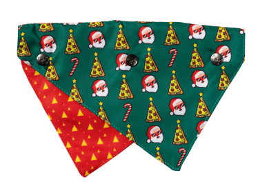 Fuzzyard Bandana (Color: Merry Pizzamas, size: S-M)