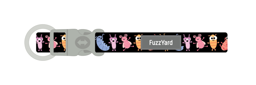 FuzzYard Collar (Color: Bed Bugs, size: SM)