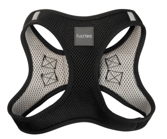 FuzzYard Step In Harness (Color: Swat Black, size: XL)