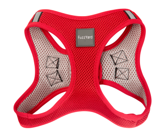 FuzzYard Step In Harness (Color: Rebel Red, size: MED)