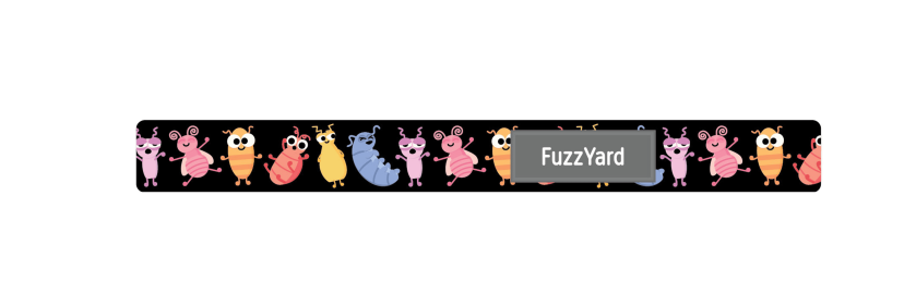 FuzzYard Leash (Color: Bed Bugs, size: SM)