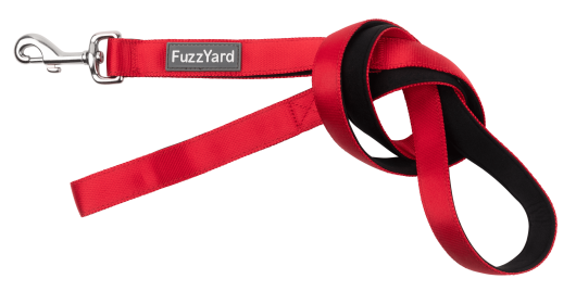 FuzzYard Leash (Color: Rebel Red, size: SM)