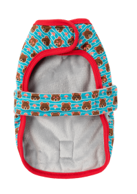 FuzzYard Wrap Vest (Color: Fuzz Bear, size: 5)