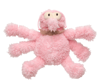 FuzzYard Dog Toy Neighborhood Nasties Scratchette Pink Flea (size: small)
