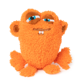 FuzzYard Dog Toy Yardsters (Color: Oobert Orange, size: small)
