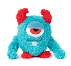 FuzzYard Dog Toy Yardsters (Color: Armstrong Blue, size: small)