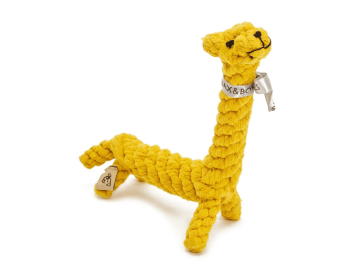 Jax & Bones Jerry the Giraffe Dog Rope Toy (size: 9" Small)