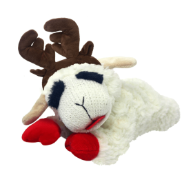 Multipet Holiday Lambchop with Antlers (size: 6 in)