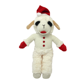 Multipet Lambchop Standing with Santa Hat (size: 13 in)