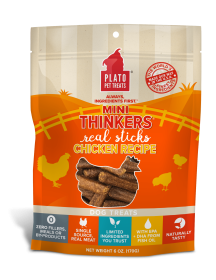 Plato Pet Treats Mini Thinkers Chicken Recipe (size: 6oz)