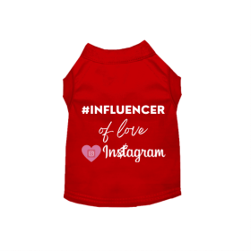 #INFLUENCER of Love & Instagram (Color: Red, size: 2X Large)