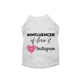 #INFLUENCER of Love & Instagram (Color: White, size: small)