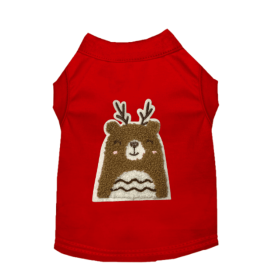 Cuddle Antler Bear (Color: Red, size: X Large)