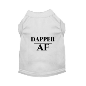 Dapper AF Tee (Color: White, size: X Small)