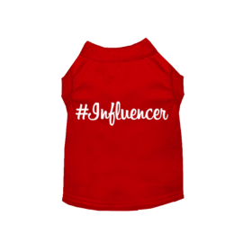 #Influencer Shirt (Color: Red, size: small)