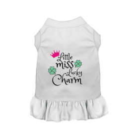 Little Miss Lucky Charm (Color: White, size: small)