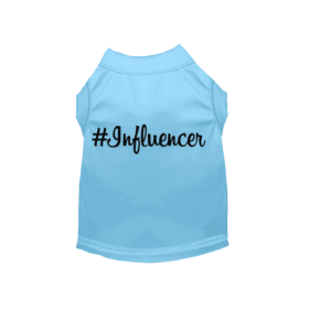 #Influencer Shirt (Color: Baby Blue, size: 3X Large)